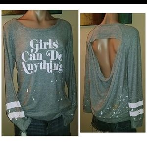 Chaser "Girls Can Do Anything" Sweatshirt